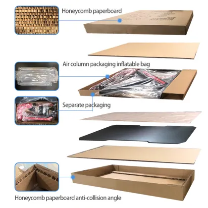 K-Shaped PC Gaming Desk - 55.1" E-sports Gaming Table