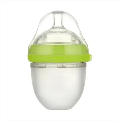 120ml Large neck silicone baby bottle