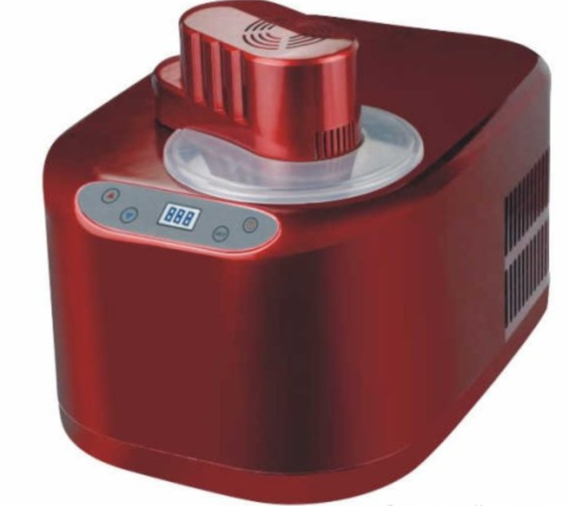 The red ice cream machine