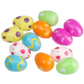 12pcs/pack Empty Easter DIY Non-toxic Small Lottery Gifts Kid Toy Funny Detachable Decorative Handmade Colorful Plastic