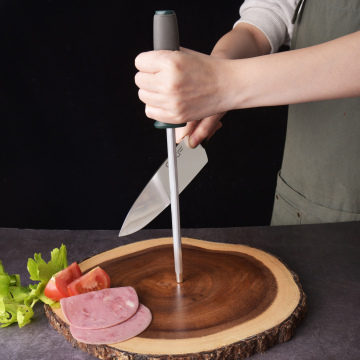 Professional 8 Inch High Carbon Steel Knife Sharpener with PP Handle