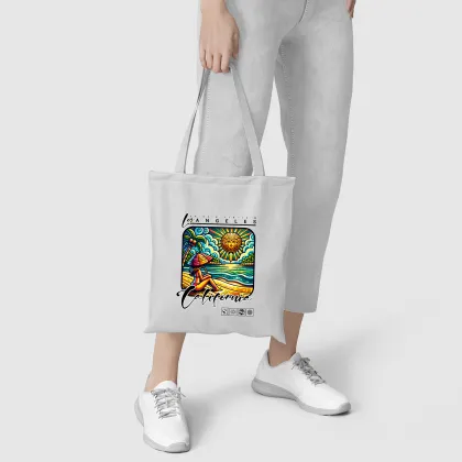 Sunset Haven Recycled Canvas Tote