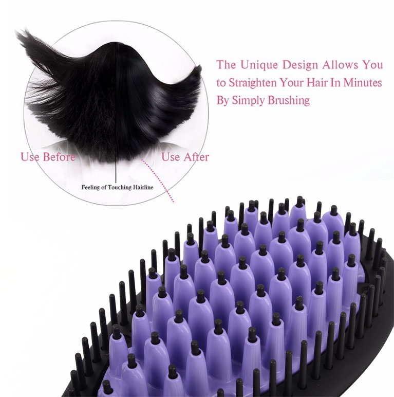 Hair Straightening Brush Handy