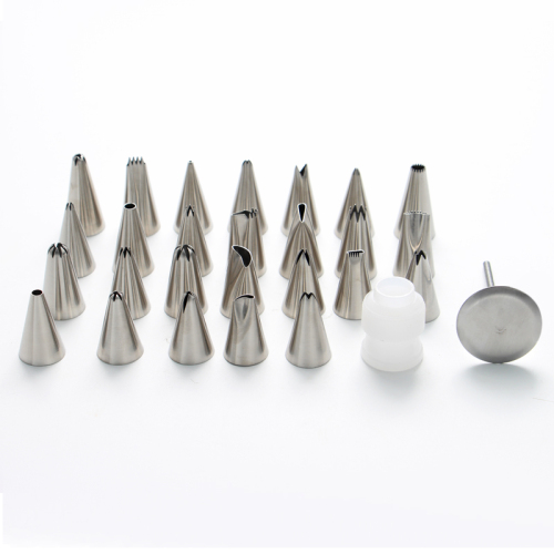 26pcs Stainless steel cake decorating tips set