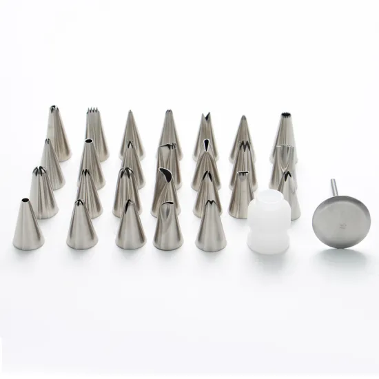 26pcs Stainless steel cake decorating tips set