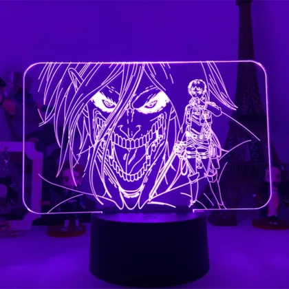 Levi Ackerman Acrylic 3D Lamp: An Attack on Titan Child Gift and LED Bedside Night Light for Anime Fans