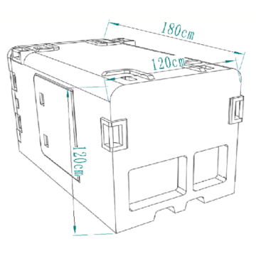 Customized IP67 Mobile Refrigerated Container for Emergency Relief Use