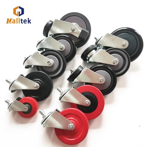 Shopping Cart Wheels High Quality Supermarket Shopping Trolley PU castor Supplier