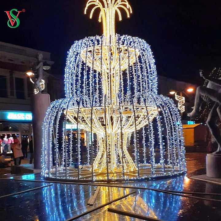 Luz de motivo de fuente 3D grande