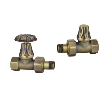 Factory Supplied Solid Brass Retro Style Valves for Cast Iron Radiators