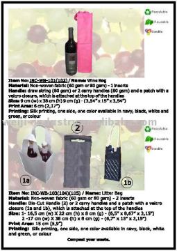 non woven wine bag
