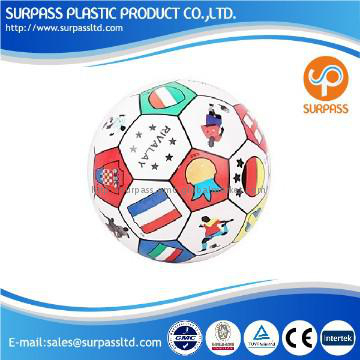 colorful inflatable soccer ball