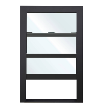 American Style Single Hung UPVC/PVC White Window with European Design