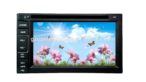 6.2 inch car double din DVD player with GPS