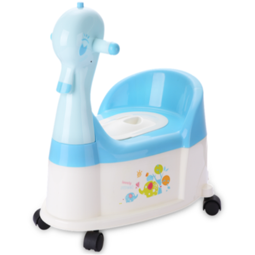 Cadeira em forma de pato Potty bebê plástico com roda