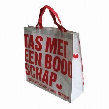 Laminated PP Nonwoven Shopping Bag, Environment-protection, Suitable for Promotional Purposes