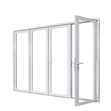 Durable UPVC Commercial Shop Sliding Doors and Custom Plastic Accordion Folding Doors