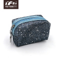 Glitter PU make up coin purse