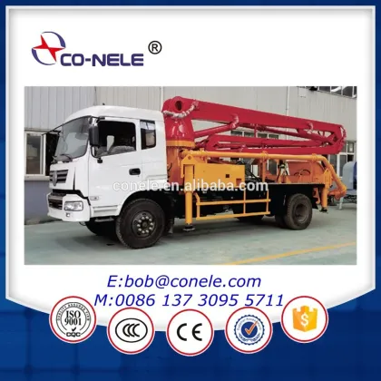 Concrete pump truck boom