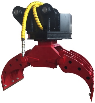 Hydraulic Log Grapple and Rotator for Crane