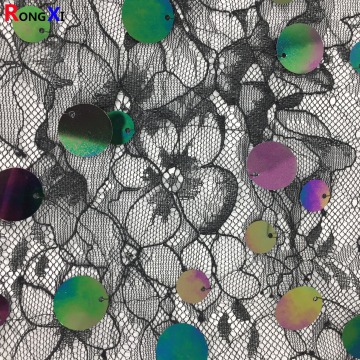 12MM 18MM Glitter Bag Mesh Sequin Lace Fabric