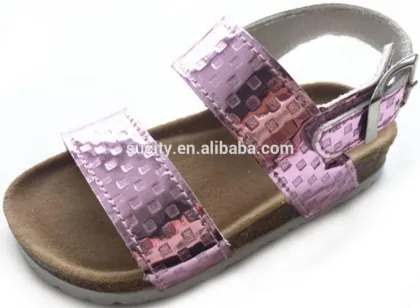 wholesale kids comfortable cork sole sandals