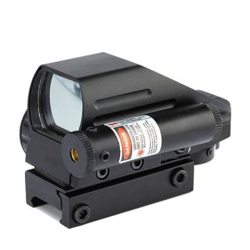 Affordable 2 in 1 Red Dot Sight with Red Laser Combo