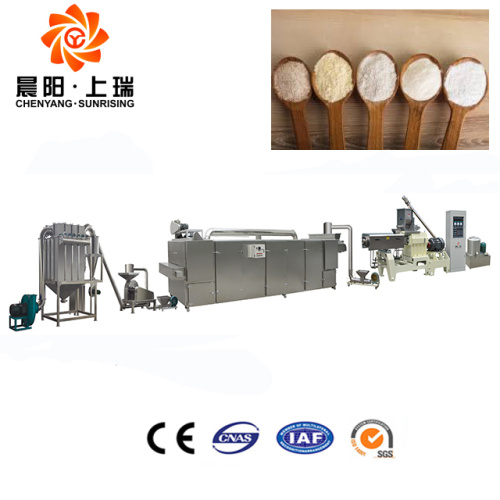 Modified starch processing machines line