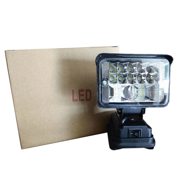 Cordless 3-inch Lithium Battery LED Work Light - 27W Portable Outdoor LED Lighting