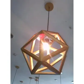 Sophisticated decorative wooden pendant light OEM