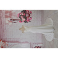 Elegant Vestido De Renda Long Sleeve Open Back A Line wedding dress satin bridal gowns