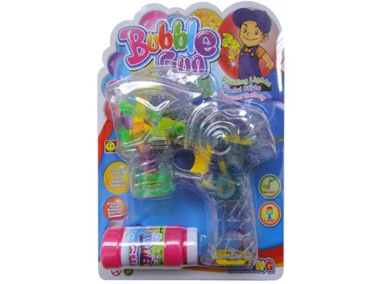 BUBBLE GUN W/LIGHT