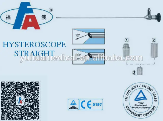 2016 popular high quality CE approved hysteroscope for hysteroscopy medical