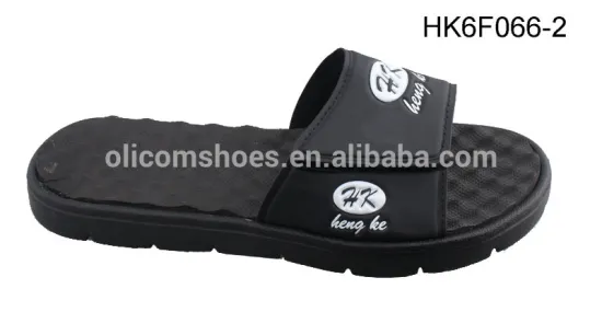 2016 Hot sale men's custom logo slide sandal