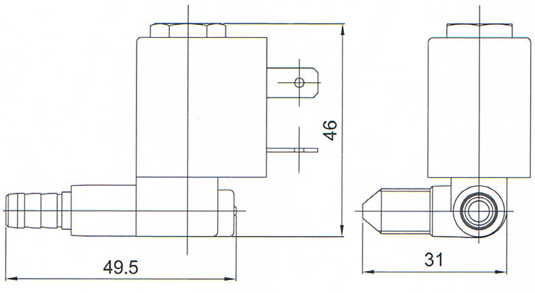 1/8'' 2/2 Way CEME Type 5524 Magnetic Valve