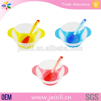 New Baby Products Baby Suction Bowl Set PP Plastic Bowl with Spoon