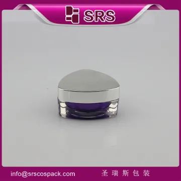 SRS free sample empty cosmetic acrylic empty jars for gel