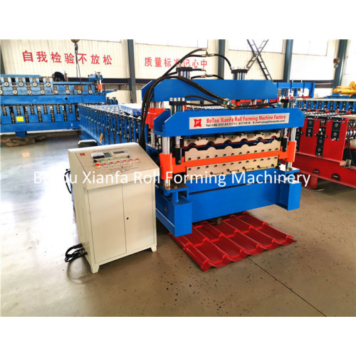 Glazed Metal Roll Forming Machine Galvanized Sheet Double Deck Forming Machine Metal Roofing Supplier