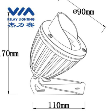 12w warm white led floodlights waterproof IP65