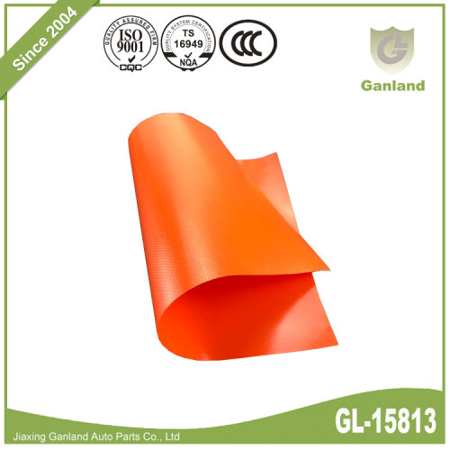 Vinyl Truck Tarp Cover 1000D 900gsm Orange