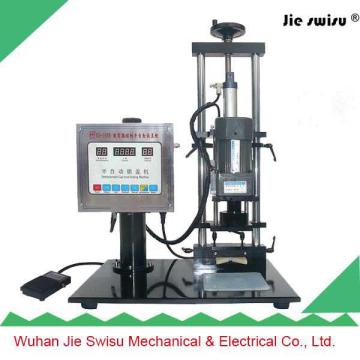 Semi automatic wine bottle screw cap machine