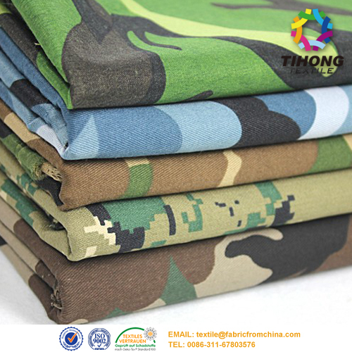 Military Camo Print Cotton