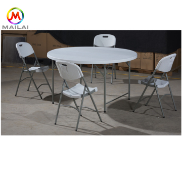 Hot Sale 5'6'' 8 Banquet Folding Round Plastic Table for Weddings