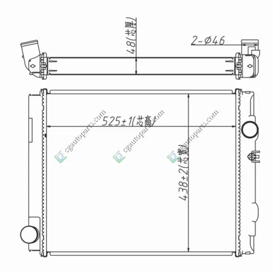 CG Auto Parts ME413765 Radiator for Mitsubishi Canter Minivan - Aluminum Radiator