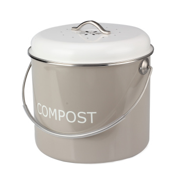 Stainless Steel Countertop Kitchen Compost Bin