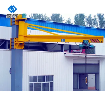 Wall Mounted Jib Cranes 500kg to 3 Ton Slewing Jib Cranes for Sale