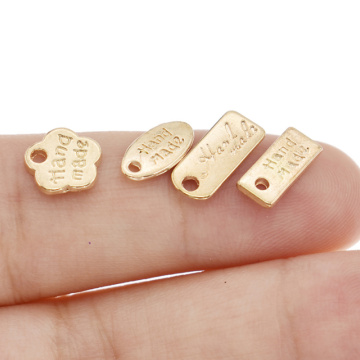 100pcs MINI Gold Letter Charms [HAND MADE 