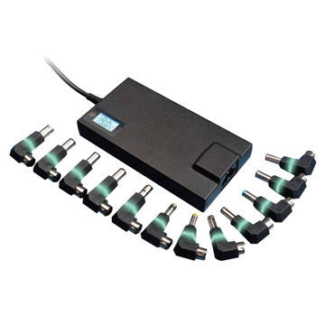 Super-slim Universal Adapter, 90W Power, with 12 Tips, 15/16/18.5/19/19.5/20V DC Voltage