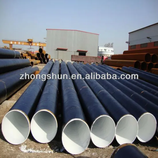 API 5L X52 DSAW steel pipe line PE coating external internal