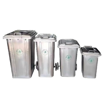 Mülltonne aus Edelstahl mit elegantem Design